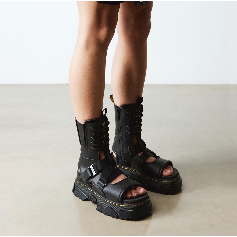 Dr.Martens MATTISON Leather Gladiator Sandals - Picture 2 of 11